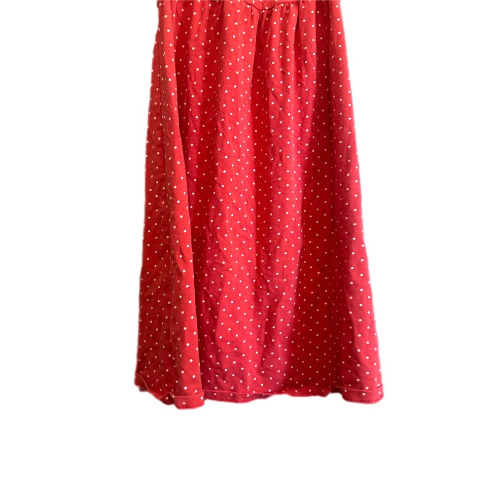 Matilda Jane‎ Polka Dot Dress Kids 10 Red Excellent Flutter Sleeve Cotton Blend - Picture 2 of 7
